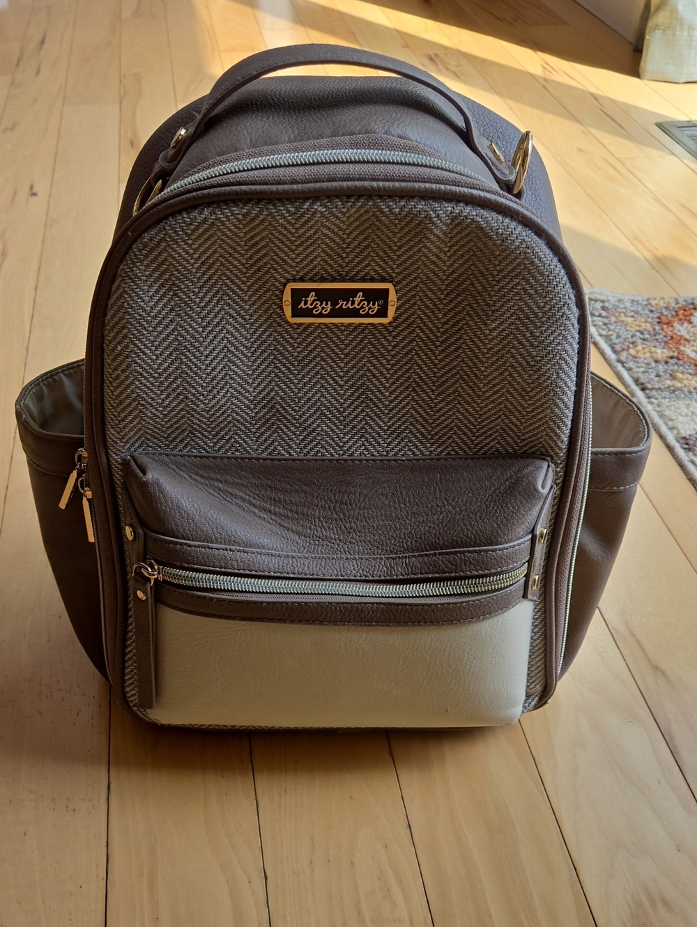 Itzy Ritzy Brown Mini Diaper Bag